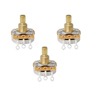 3PCS/ lot CTS Genuine A500K A250K B250K Guitar Potentiometer Pot Low Torque And Low Noise Smooth Feel Brass Shaft