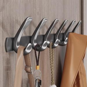Bathroom Strong Adhesive Wall Hook No Drilling Towel Hanging Clothes Hook Stick on Wall Hook Space Saving Kitchen Bathroom Organizer
