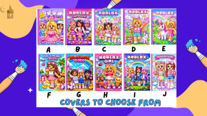 Roblox Girl Coloring Book for Kids with FREE Resealable Pouch Gift Ready Best Birthday Fun Giveaways