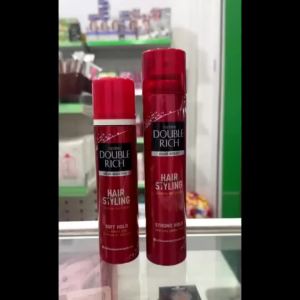 Keo xịt định hình mousse giữ nếp tóc Double Rich EN030 giúp tạo kiểu giữ nếp tóc suốt cả ngày