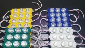 10/20/50PCS Motorcycle/Car New 3 Led Round Module Light Universal 12V DC Waterproof Lights
