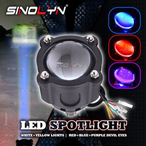 100W Mini Driving Light Work Light Bar Spot Pod Auxiliary lights Devil Eye 40000LM White Yellow 3000K 6000K Waterproof Spotlight For Motorcycle Car Headlight Bumper Accessories