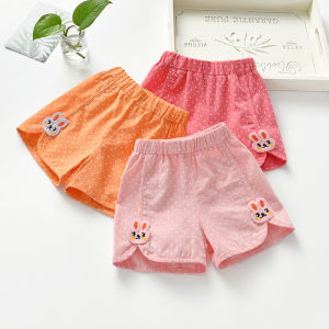 Girls Cotton Short Pants Summer Outfit Casual Childrens Clothing Pure Cotton Breathable Kids Trousers for Baby And Toddler