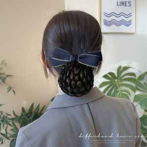 เครื่องประดับผมผ้าตาข่ายสำหรับเด็กและผู้หญิง ชุดทำผมแบบเกาหลี สำหรับการศึกษาด้านศิลปะการเต้นรำ ตกแต่งผม ของใช้เครื่องประดับผม