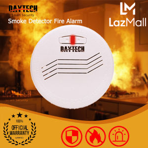 🚚 Fast Shipping from Malaysia DAYTECH Smoke Detector Fire Alarm 10 Years Battery Powered Standalone Photoelectric Temperature Smoke Fire Alarm Security System For Home/Factory/Restaurant/Hotel SM07