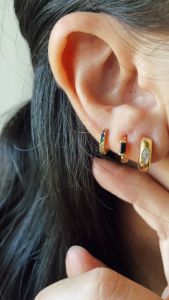 ต่างหูห่วงเพชร CZ มาร์คีส์ ไดมอนด์