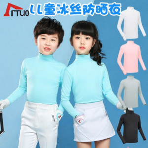 TTYGJ | Sun Protection Cool Fabric Golf Clothing Childrens T-shirt