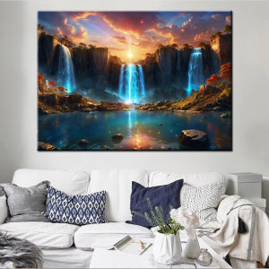 500/1000/1200/2000PCS Jigsaw Puzzle Bonsai Tree With Flowing Waterfall For Adults Perfect Gift For Art Lovers