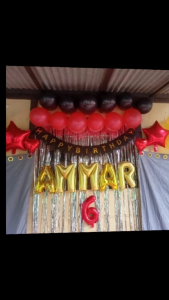 Dekorasi Paket Happy Birthday Murah Tema Merah Hitam