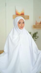 Bergo Umroh Haji Dagu Malaysia Bahan Katun Premium Bersaku Anti Copet Jumbo
