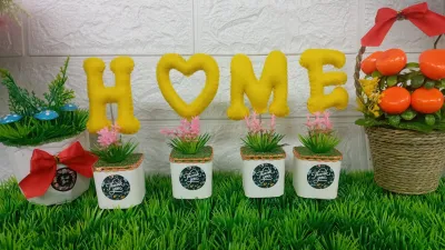 4 hurup HOME set pajangan mini