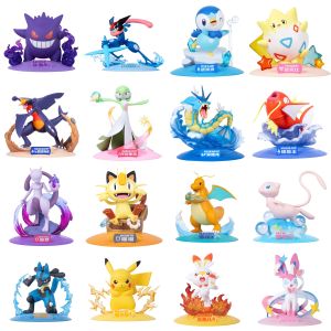 FUNISM Genuine Pokemon Figures Pikachu Mewtwo Mew Figurine Gardevoir Sylveon HaunterAnime Model Pocket Monster Toy Birthday Gift