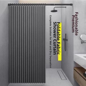 Waterproof Magnetic Thick Bathroom Partition Curtain