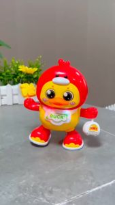 พร้อมส่งของเล่นเป็ดมีไฟมีเสียงไฟฟ้าเป็ดเต้นรํา ของเล่นเป็ด หมี เดินเต้นรํารูปแบบการ์ตูนสัตว์