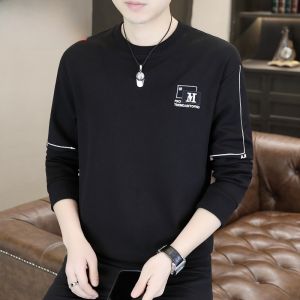 HENGYUANXIANG | Stylish Long Sleeve Mens Hoodie Base Layer Shirt Spring Autumn New Arrival Ant wrinkle Polyester Spandex Casual Fashion Top