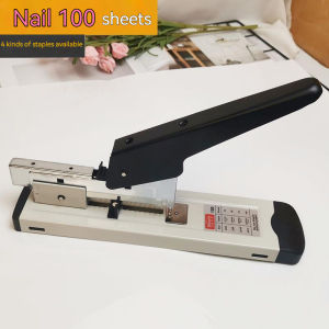 Huapuda Large Capacity Paper Binding Stapler Heavy Duty Stapler Bookbinding Stapling Staples Hand Operated Stapler 100/200 Sheet