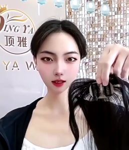 Poni Klip 8D Tebal Semi Hairclip Belah Tengah Curly 25CM Poni Korean Poni Kekinian Poni Hair Volume