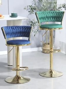 LL Kursi Bar Putar Lift Mewah Ringan Nordic / Kursi Tinggi Rumah / kursi makan / kursi cafe