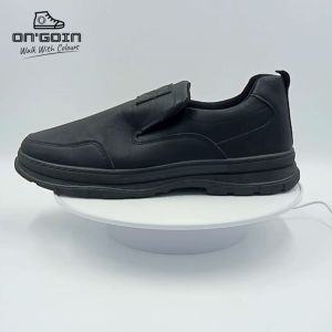 Hans IX Faux Leather Slip On Men Shoes Size 40-45 Kasut Sarung Kulit PU Lelaki By OnGoin Malaysia