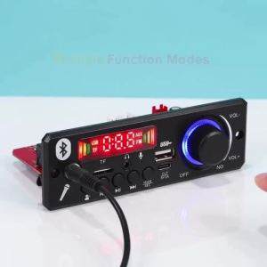 KEBIDU | KEBIDU 160W Amplifier Bluetooth 5.0 MP3 Player MP3 Decoding Board DIY Home Audio Speaker Module 6.5mm Mic Knob USB TF FM Radio