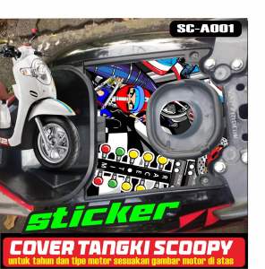 STRIPING STICKER COVER TANGKI SCOOPY motif custom