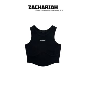 ZACHARIAH | Military Green Outdoor Sports Crop Top Vest