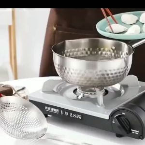 Muỗng Lọc Lưới Chiên Trong Nhà Bếp Inox 304 chất lượng - Muôi Thủng Inox 304 To Ăn Lẩu Cao Cấp - Muỗng chiên Có Lỗ -Muỗng Lọc Inox 304