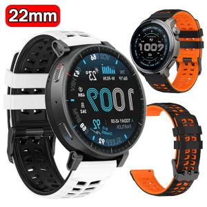22mm Silicone Sports Watchband For Huami Amazfit Active Max 48mm Replace Strap BALANCE 2 BIP 6 5 GTR 4 3 Pro Breathable Bracelet