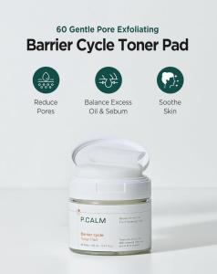 P.CALM Barrier Cycle Toner Pad 60 Sheets