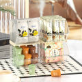 Yoice Clear Tea Bag Storage Box With Partition Coffee Capsule Storage Box Coffee Bag Storage Container Box Tea Bag Organizer Rack Desktop Tea Display Rack. 