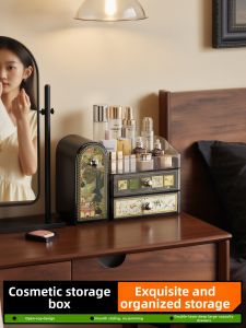 FAJIENUO | Dustproof Makeup Skincare Jewelry Storage Box