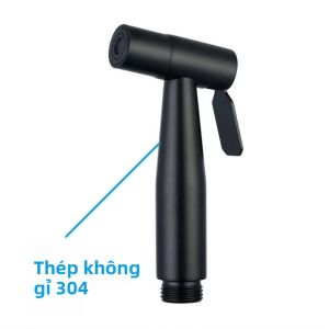 Vòi Xịt Vệ Sinh Cầm Tay Bằng Thép Không Gỉ Gắn Tường Nhà Tắm Bề Mặt Mờ Lắp Đặt Một Lỗ