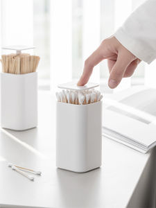 Automatic Creative Luxury Style Dual-use Q-tip and Toothpick Dispenser