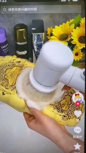 BOSSLU Magic Brush 5in1 Sikat Pembersih Kamar Mandi Elektrik Spin 3 Head Brush Rechargeable