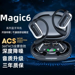 Long-Lasting Bluetooth Earphones for Honor/Magic6/6 pro Mobile Phone Wireless Neckband Style Noise Reduction with Voice Control