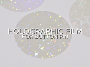 iPrintph 50pcs Holographic Film for Button Pin 58mm Acetate Film for Crafting Mylar Film