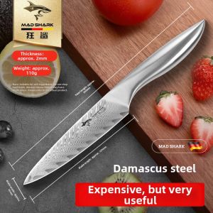 Mad Shark | Sharp Food Grade Damascus Steel Fruit Knife