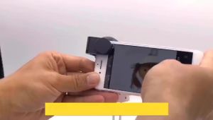 apexel | APEXEL New Upgraded 4K HD 100mm Macro Lens With LED Fill Light Universal Clamp Micro Lenses for iPhone Samsung All Smartphones