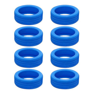 ฝาครอบล้อกระเป๋าเดินทางซิลิโคนหนา แหวนยางป้องกันรอยขีดข่วนสำหรับล้อกระเป๋าเดินทาง ตัวป้องกันที่ทนทานสำหรับล้อแบบหมุนได้ทั่วไป