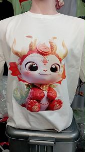 Kaos Pria 3 Dimensi Motif Naga Lucu Tshirt Oblong Katun 24s H0269 By Hans & Co