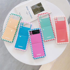 Wrist band case Compatible with Samsung Galaxy Z Flip 3 Samsung Z Flip 4 Phone Case Fashion Cute Flower Pattern Design Silicone Shockproof Cases for Z Flip4 5G Cover