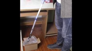 ที่คีบขยะยาว ไม้หนีบขยะ คีบเก็บของ สแตนเลส หนีบง่าย หนีบแน่น ก้านแข็งแรง Pick Up Hand Grabber