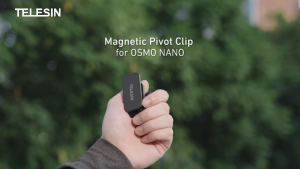 TELESIN S3-HMH-05 Magnetic Pivot Cap Clip Mount Adapter for DJI Osmo Nano