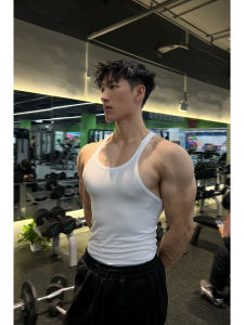ZHUOCAN | Muscle Showcasing Sweat Absorbing Breathable Ribbed Sleeveless T-shirt