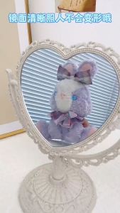 Europe Style Double Sided Mirror Ins Vintage Mirror Beauty Makeup Mirror Rotation Mirror Cermin Nordic Mirror