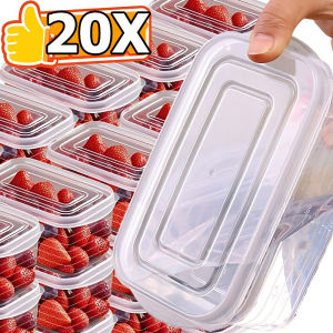 20pcs/10pcs Refrigerator Food Fresh Keeping Box / Vegetable Fruit Meat Classification Storage Boxs / Food Sealed Storage Can / Keep Fresh Food Storage Boxes