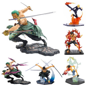 Bandai | 10CM One Piece Luffy Figure Roronoa Zoro Three-Blade Sa-Maximum Manga Anime Statue PVC Action Collection Model Toys For Children