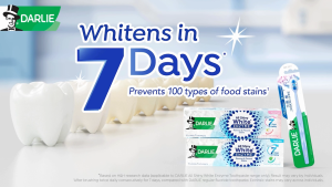 Darlie All Shiny White Enzyme Fresh Mint Whitening Toothpaste 2x120g+Line Friends Tissue Cover