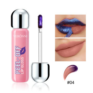 VERONNI | Peel Off Matte Lip Gloss Long Lasting Liquid Lipstick Velvet Matte Finish Highly Pigmented Smudge Proof Korean Lip Tint Women