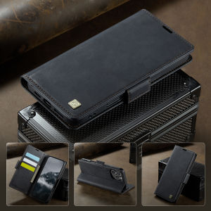 Luxury Leather Phone Wallet Case Book With Stand For Samsung Galaxy S25 Edge S24 Ultra S23 FE S22 S21 Plus Card Slot Flip Cover